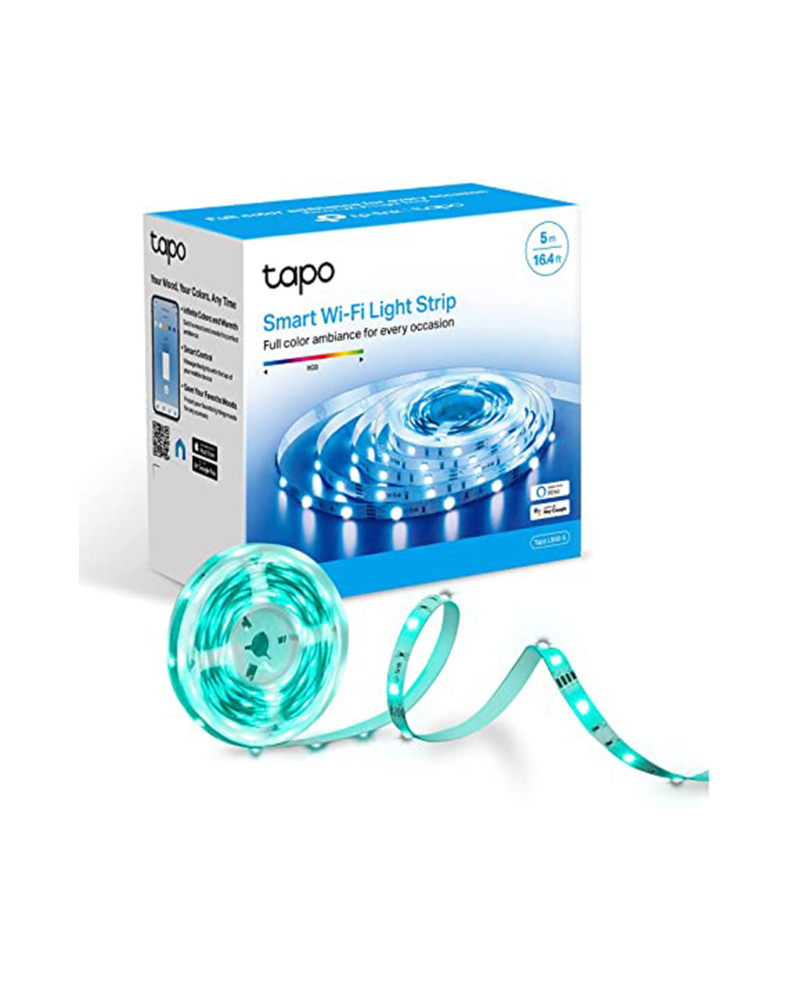 شريط إضاءة ذكي بتقنية Wi-Fi من TP-Link Tapo L900-5 شريط إضاءة ذكي بتقنية Wi-Fi من TP-Link Tapo L900-5